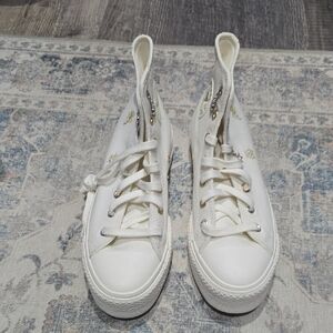Converse White High-Top Sneakers